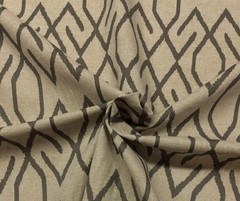 LACEFIELD DESIGNS ZOE ZINC GRAY KEIRA GEOMETRIC GATE FABRIC BY THE YARD 54″W