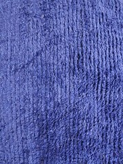 Cotton Terry Chenille Blue Sewing Fabric By The Yard BTY