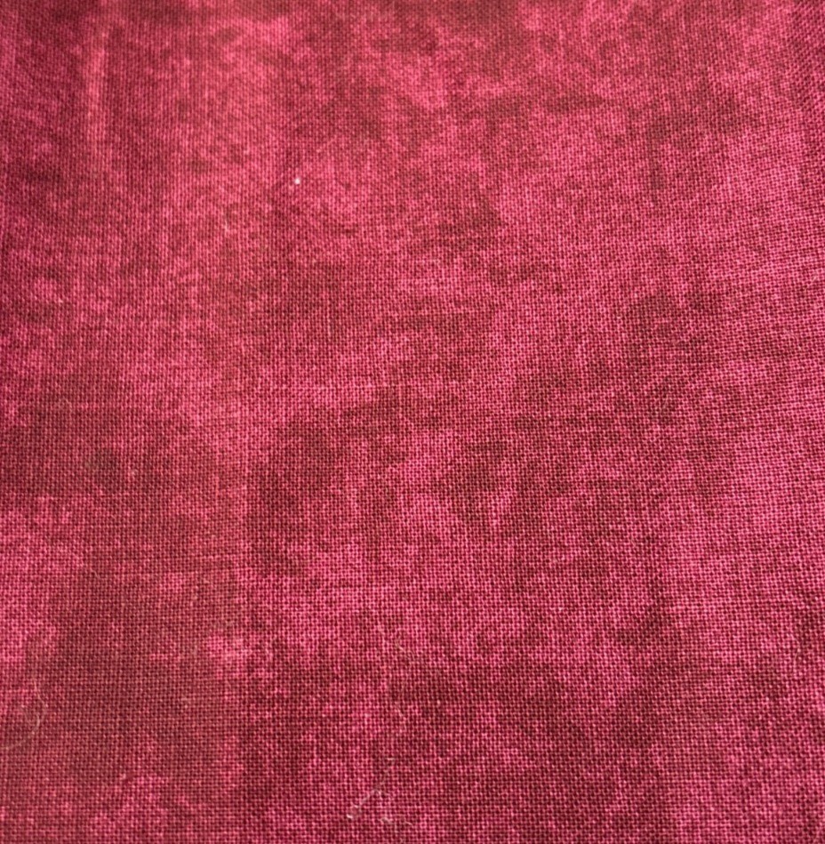 Rich Burgundy Cotton Fabric 19″ x 27″ Material Marble Quilting Sewing