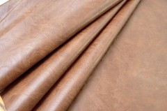 2 Yards 54″ x 72″ Distressed Crazy Horse Soft Faux Leather Fabric Brown Fake …