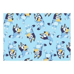 1/2 METRE – Licensed Bluey Allover Cotton Fabric Blue – 100% Cotton Fabric