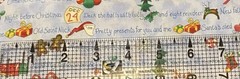Cotton Holiday Fabric Approx 66” X 42”-New-Reindeer, Santa, Cookies,Blue, Red