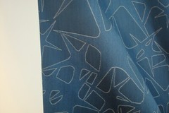 1 of 5 yds BERNHARDT Fabric Seeing STARS Twilight Blue Upholstery 54″ x 36″ BTY