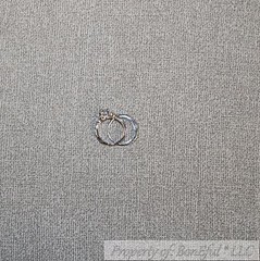 BonEful Fabric FQ Cotton Quilt Gray VTG Linen Look Pattern Print Blender Texture