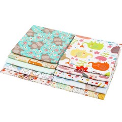 Wild Animal Theme 10pcs 18×21 In 100% Cotton Fabric Fat Quarters Bundle Lot