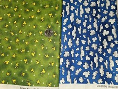 2 Yd Peanuts Snoopy Woodstock Fabric Lot Quilting Treasures Two 1 Yard Cuts