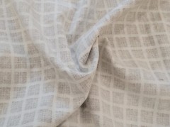 Cotton Flannel Checked Fabric by the Yard Brown White [PJ, Shirt, Blanket] 4/24