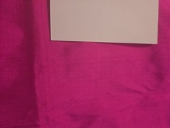 Thai Silk CO/ 100% SilkFabric 46″X40″wide Sewing/Craft/Hobby/Pink 1960’s Vintage