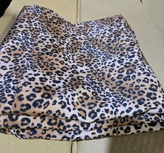 Cheetah Animal Print Scrap Fabric 84″ X 84″ Cut Tablecloth Quilting Sewing Craft
