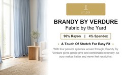 Brandy By Verdure Double Knit Fabric by the Yard 4-Way Stretch Rayon Spandex
