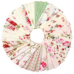 42Pcs Pink Charm Packs for Quilting, Cotton Fabric Squares 5 x 5Inch New