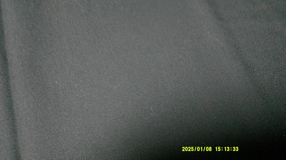 Solid Black Irregular Shaped Cotton/Poly Fiber Blend Fabric 64.25″ x 43.25″