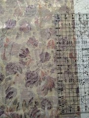 Jacquard Tapestry Drapery Fabric Roses Mauve Pink Gold 40″ Long x 56″ Wide