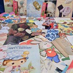 Junk Journal Lot 1Lb Ephemera Kitschy Kid Card Book Page Craft Collage Juvenile