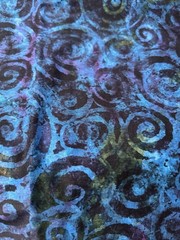 Hobby Lobby Dark Swirls Cotton Quilting Sewing Fabric Midnight Blue 49″ X 42″