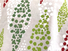 Colorful Christmas Polka Dot Patterned Fabric Holiday Red Green White BTY