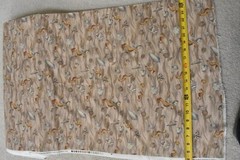 By 1/2 Yd, Sea-Creatures on Brown & Tan Flannel, Lyndhurst/Adrienne Yorinks,EB43