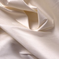 15 YARD LOT IVORY FAUX SILK POLY DUPIONI FABRIC 58″ IRRIDESCENT SLUB FABRIC