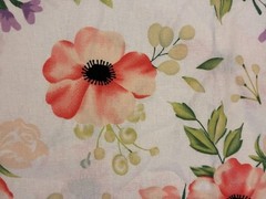 Magic Moon Floral Pastels apparel quilt print home decor fabric two (2) yd piece