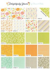 Delightfully Yours Moda Charm Pack 42 100% Cotton 5-inch Precut Quilt Squares