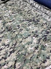 AOR2 NWU III NAVY LOGO Light Weight NYLON CAMO MILITARY FABRIC BY YARD 62” 10yds