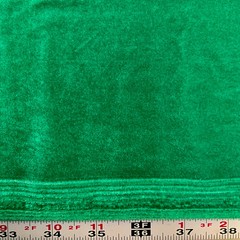 Princess GREEN Polyester Spandex Stretch Velvet Fabric for Bows, Topknots, Head