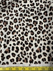 Leopard or Cheetah Spots Animal Print – 100% Rayon Challis Fabric