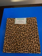 BRAND NEW CREATE IT 100% COTTON CHEETAH PRECUT SEWING AND CRAFT FABRIC 18″ X21″