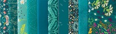 Teal Thoughts Color Master Fat Quarter Bundle by Art Gallery