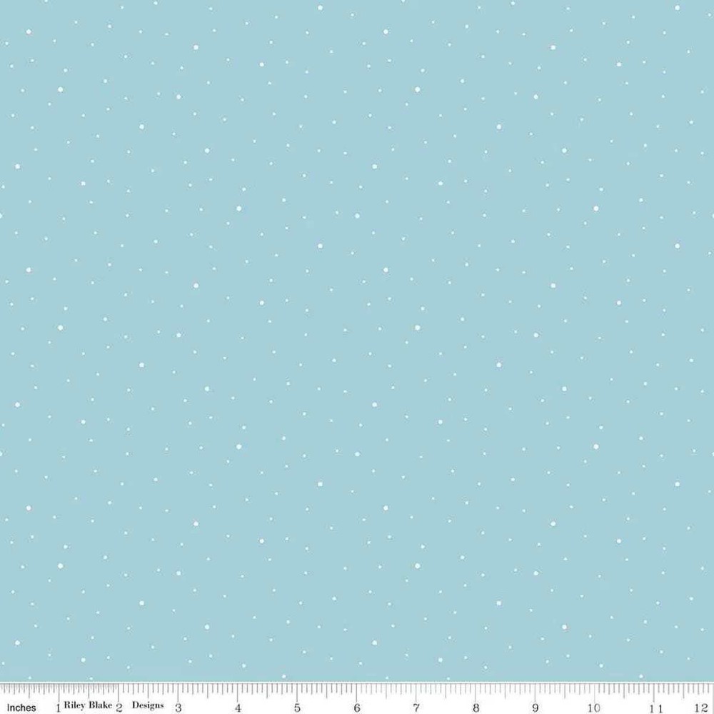 Dapple Dot Aqua – Riley Blake Designs Basic Fabric – Cotton Fabric by the yard –
