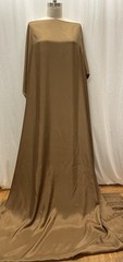 100% Luxurious Silk Habotai Taupe Brown Fabric By The Yard 44 “Wide
