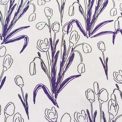 Floral Viscose Fabric 55” Wide By Yard Soft Dress Robe Bedding Material Rayon