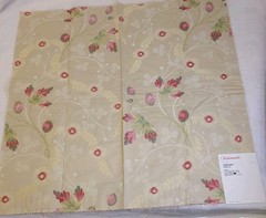 Scalamandre Designer Fabric- Sample GRENADA – Lampas 24 ”x 24 ” Viscose Cotton