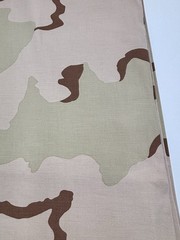 TRI DESERT STORM CAMO BANDANA CANVAS CAMOUFLAGE FABRIC MILITARY UNIFORM 5 YDSx62