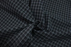 Mercedes W124 200E 500E Seat Karo Black Check Car Upholstery Fabric- No Foam