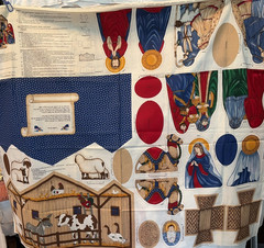 VIP Cranston~ Cotton Fabric~ Cut & Sew Panel~Keepsake Crafts~ Nativity Scene