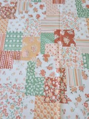 2 Piece VTG Unused Poly Floral Patchwork Print Material Stretch Lots Of Goodness