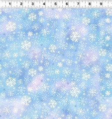 SNOWTIME from Clothworks – (30) 6.5″ fabric square set