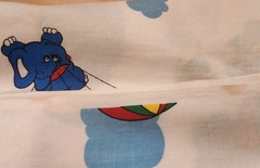 Princess Fabric Inc. #191 Elephants 44w X 1yd 22″ 100% Cotton
