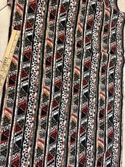 1.5 yard, Cotton African style Stripe fabric, Quilting/Caftan/decor