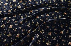 2.8 yd/ Vintage Mulberry Silk Velvet Devore Fabric Luxury Uzbek Oriental Textile