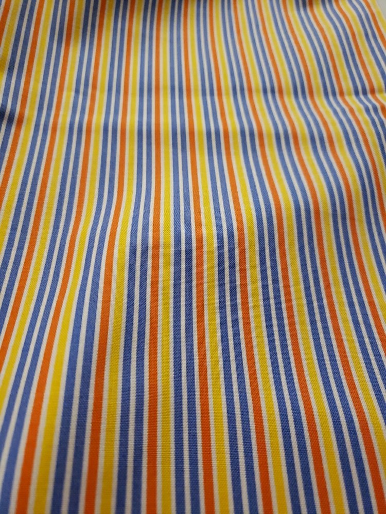 Windham Fabrics-Basic Brights Striped Cotton Fabric 2 YDS of 44″