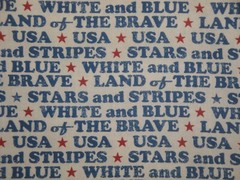 Land Of The Brave Combed Cotton Digitally Printed Patriotic Americana Fabric
