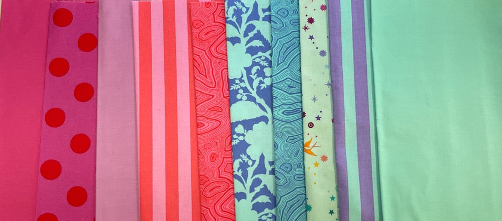 FAT EIGHTH (9″x22″) – SET 1 – TULA PINK – PACK OF 10