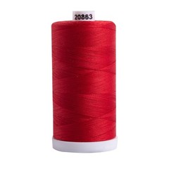 Connecting Threads 100% Cotton Thread – 1200 Yard Spool (Red) 1200 yards, Red
