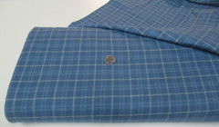 MARCUS designer fabric PRIMO FLANNEL PLAID blue 2 yds (091421) YarnDyed FLANNEL