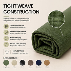 100% Cotton Canvas Fabric by the Yard – 59″ Wide 12Oz Medium-Heavy Duck Canvas f