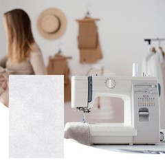 20 Sheets Fusible Webbing for Fabric Applique 8×12 Inch 8X12 Inches, white