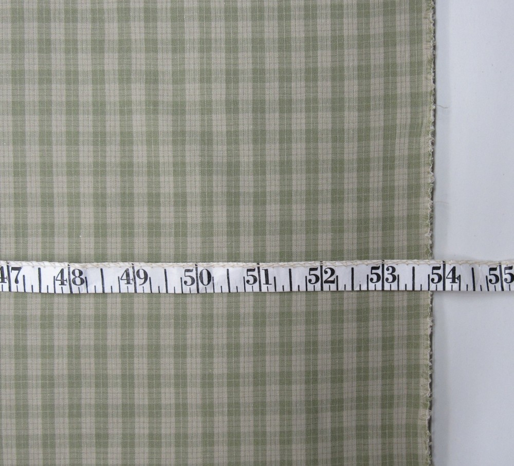 Sage Green Mini windowpane plaid fabric for quilting or apparel 2.4 yds x 54″