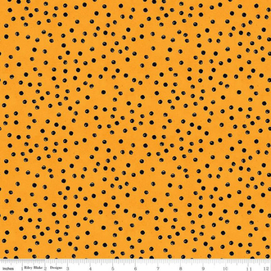 Scattered Dots Orange – Goose Tales – by J. Wecker Frisch for Riley Blake Fabric